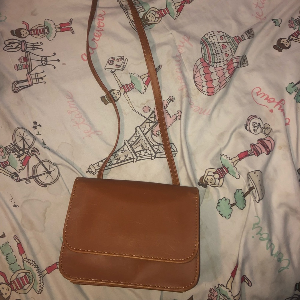 Brown cross body bag